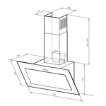Превью картинка Наклонная вытяжка Lex MIO 600 BLACK воздухоочиститель #9
