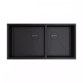 Картинка Omoikiri Taki 85-2-LB-U/IF Side-GB нерж. сталь/графит