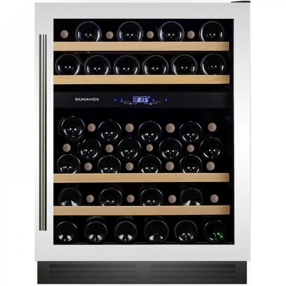 Фото Шкаф винный встраиваемый Винный холодильник (шкаф) компрессорный Dunavox 53 бут DX-53.130 DWK/DP