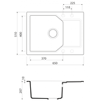 Превью картинка Гранитная мойка Omoikiri Yonaka 65-BE Artgranit/ваниль #2