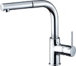 Превью картинка Смеситель для кухни Rivelato  Ledro Г-обр.с выдвижной лейкой D-35мм cromo #1