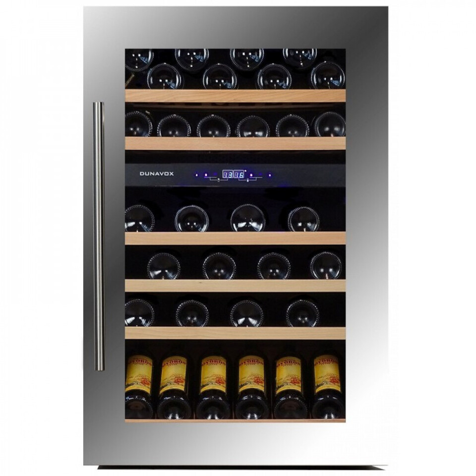 Фото Шкаф винный встраиваемый Винный холодильник (шкаф) компрессорный Dunavox 57 бут DX-57.146DSK