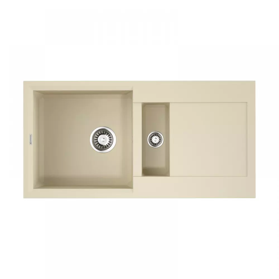 Фото Гранитная мойка Omoikiri Sakaime 86-2-BE Tetogranit/ваниль