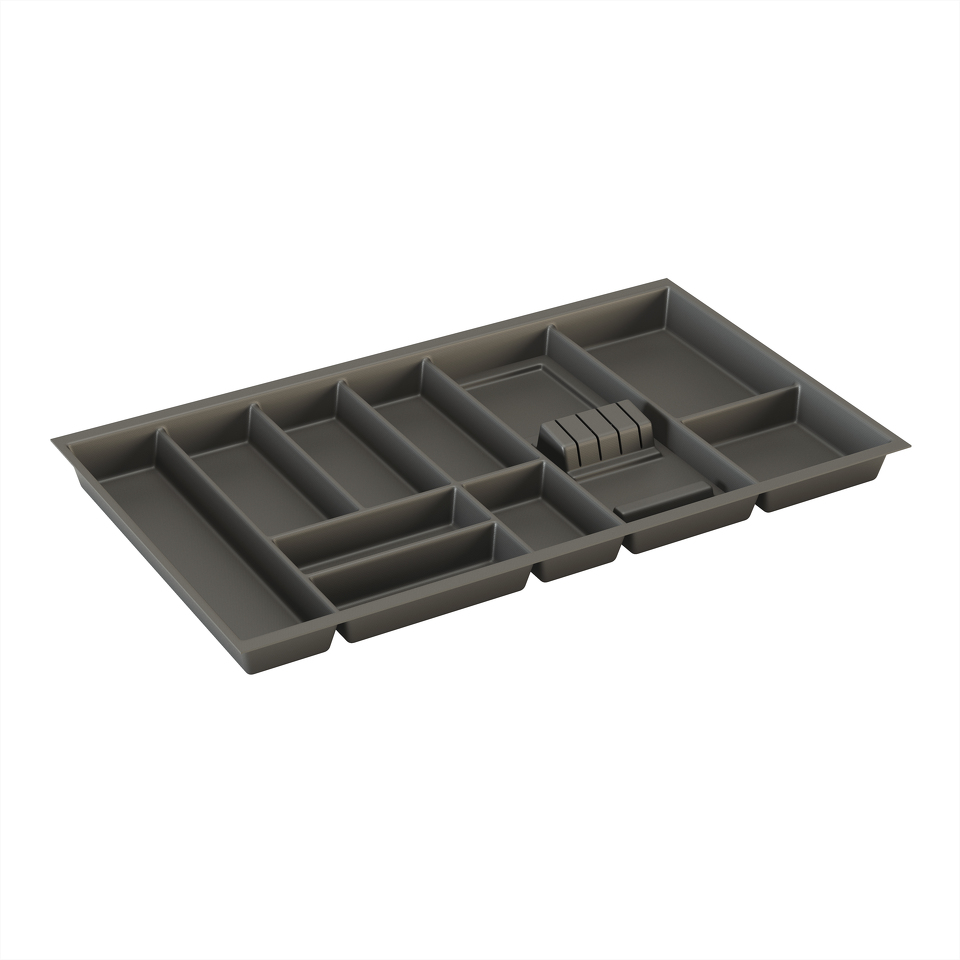 Фото Dirks Лоток BASIC SOFT-TOUCH для столовых приборов, ширина фасада 900 мм, 819х473х58 мм, антрацит