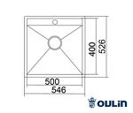 Превью картинка Металлическая мойка Oulin OL-F121X #4