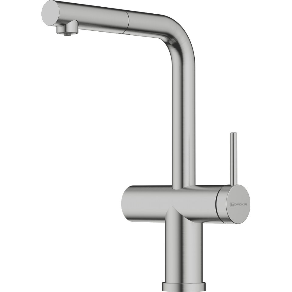 Фото Смеситель для кухни Omoikiri Karatsu-S-BN латунь/нержавеющая сталь