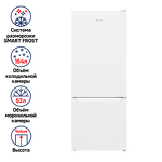 Превью картинка Холодильник с нижней морозилкой Maunfeld MFF144SFW #1