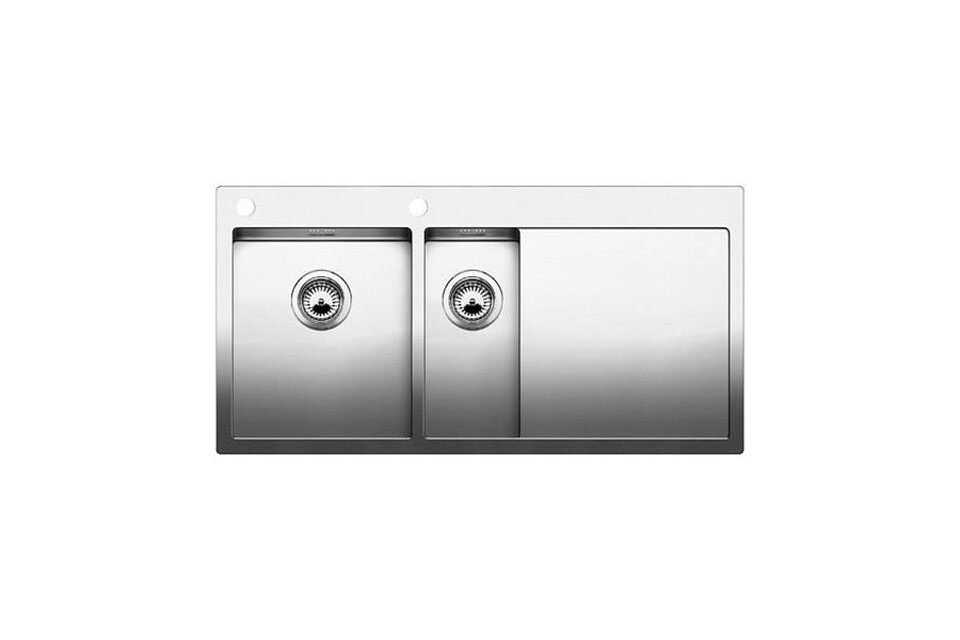 Фото Металлическая мойка Blanсo CLARON 6S-IF/А (чаша слева) нерж.сталь зеркальная полировка с  кл.-авт. InFino и управлением PushControl