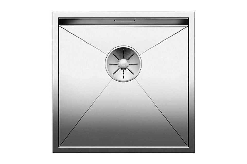 Фото Металлическая мойка Blanсo ZEROX 400-U нерж.сталь зеркальная полировка с отв. арм. InFino