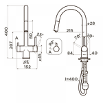 Превью картинка Смеситель для кухни Omoikiri Akita-S-SL латунь/sicilian lemon #4