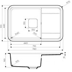 Превью картинка Гранитная мойка Omoikiri Tasogare 78-BE Artgranit/ваниль #2