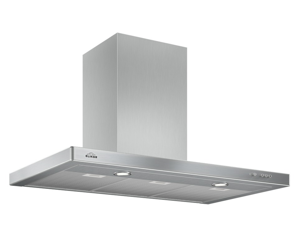 Фото Т-образная вытяжка  Elikor Квадра 90Н-650-К3Д нерж