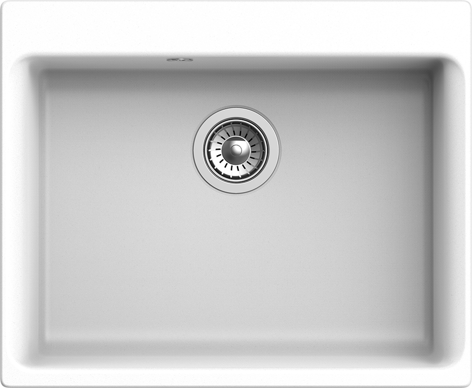 Фото Кварцевая мойка Rivelato AXEL 60 1-чаша 630*520мм brina