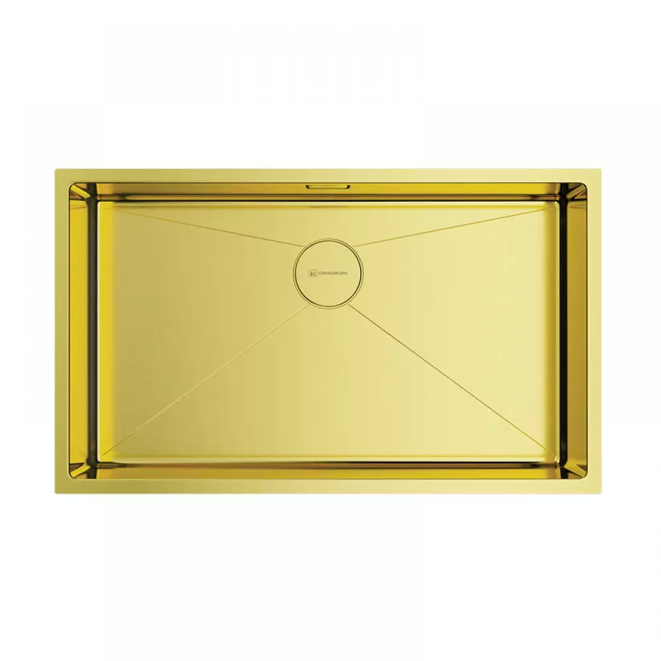 Фото Металлическая мойка Omoikiri Taki 74-U/IF-LG нерж. сталь/светлое золото