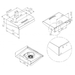 Превью картинка Козырьковая вытяжка Maunfeld MPA 50 бежевый #15