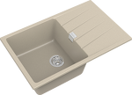 Превью картинка Кварцевая мойка Rivelato RAUM 78 1-чаша 780*500мм beige scuro #2