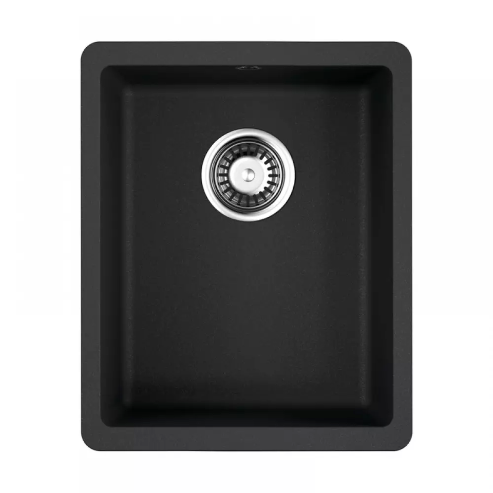 Фото Гранитная мойка Omoikiri Kata 34-U-BL Artgranit/черный