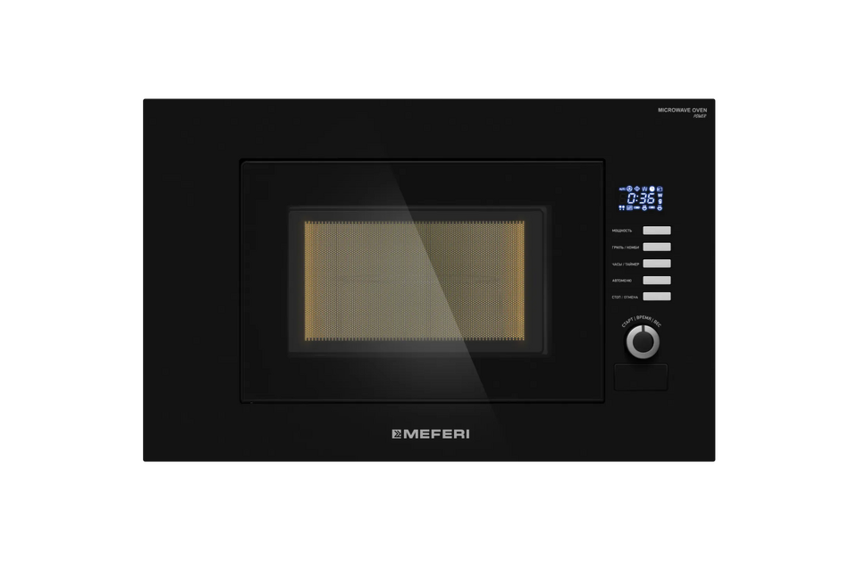 Фото Печь микроволновая встраиваемая Meferi MMO6020BK SLIM POWER