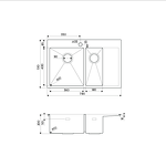Превью картинка Металлическая мойка Omoikiri Akisame 78-2-L-IN нерж. сталь/нержавеющая сталь #2