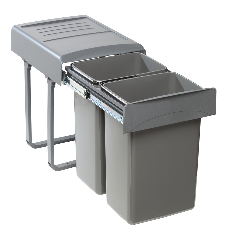 Фото Ekotech Система сортировки MEGA 40 л, распашной фасад 400 мм, серый 