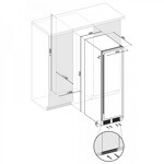 Превью картинка Шкаф винный встраиваемый Винный холодильник (шкаф) компрессорный Dunavox DX-170.490STSK #3