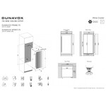 Превью картинка Шкаф винный встраиваемый Винный холодильник (шкаф) компрессорный Dunavox DVS-70.185DSS #2