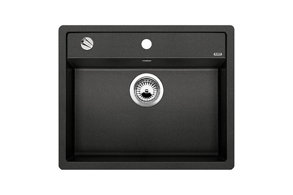 Фото Гранитная мойка Blanсo DALAGO 6 SILGRANIT PuraDur антрацит с клапаном-автоматом