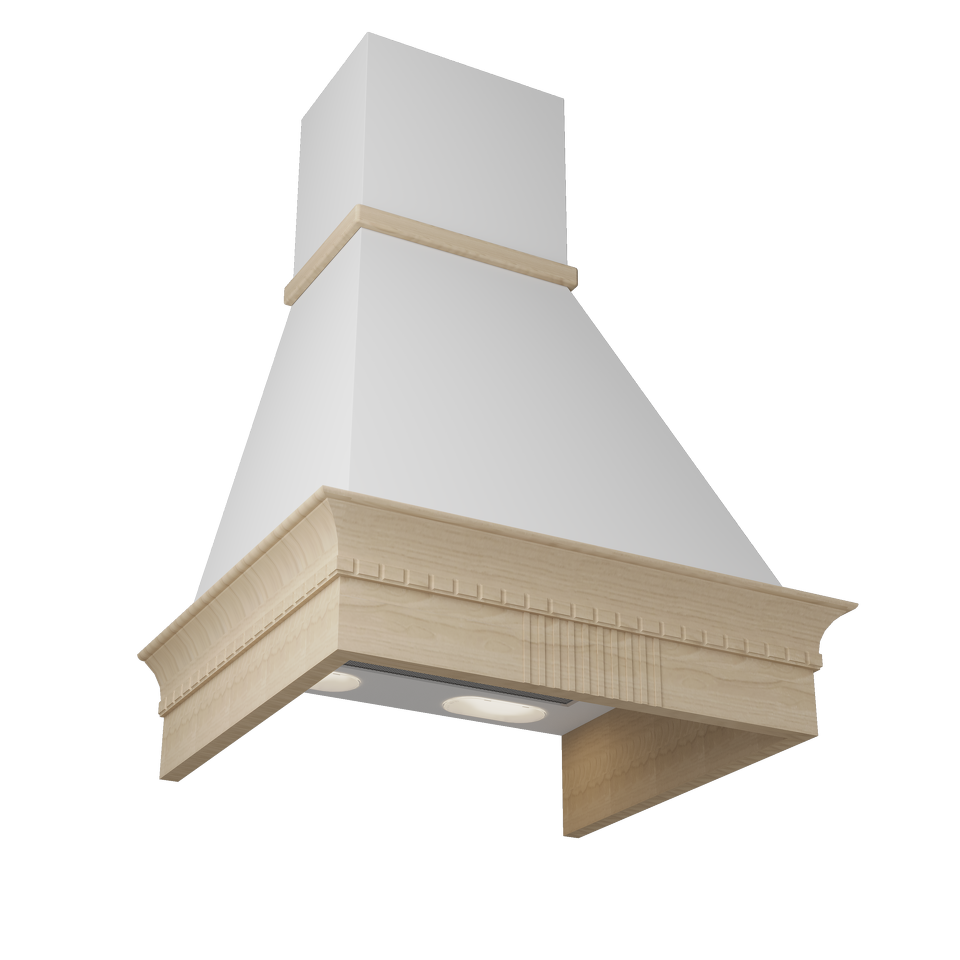 Фото Купольная вытяжка Elikor Даниела 60П-650-П3Л белый муар/ясень неокр