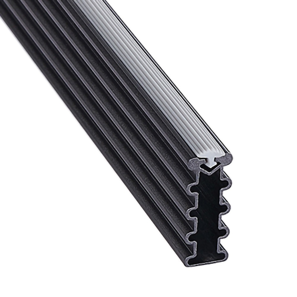 Фото Duslar Штанга рифленая RIFF для одежды, длина 3000 мм, антрацит