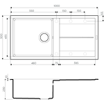 Превью картинка Гранитная мойка Omoikiri Sumi 100-WH Tetogranit/белый #2