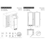 Превью картинка Шкаф винный  Винный холодильник (шкаф) компрессорный Dunavox DX-119.386DВ #2
