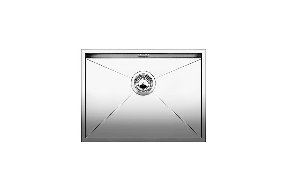 Фото Металлическая мойка Blanсo ZEROX 550-U нерж. сталь зеркальная полировка