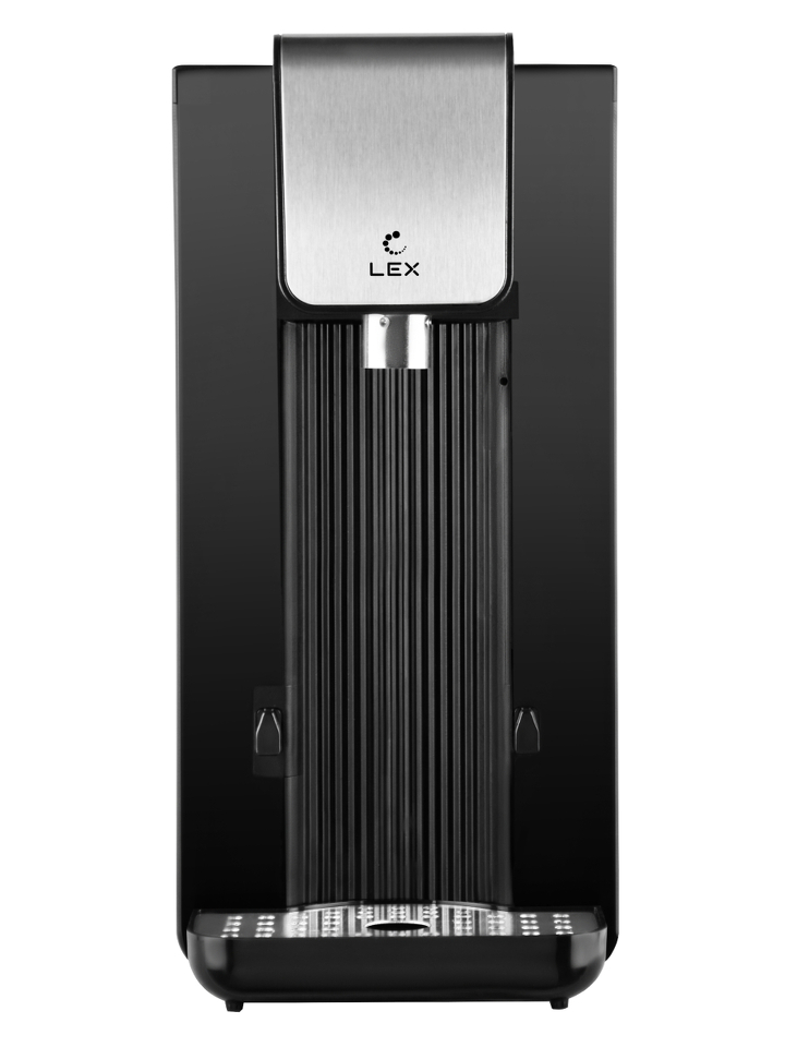 Фото Чайник Lex LXTP 3622, термопот, 2,5 литра (черный + брашированная сталь)