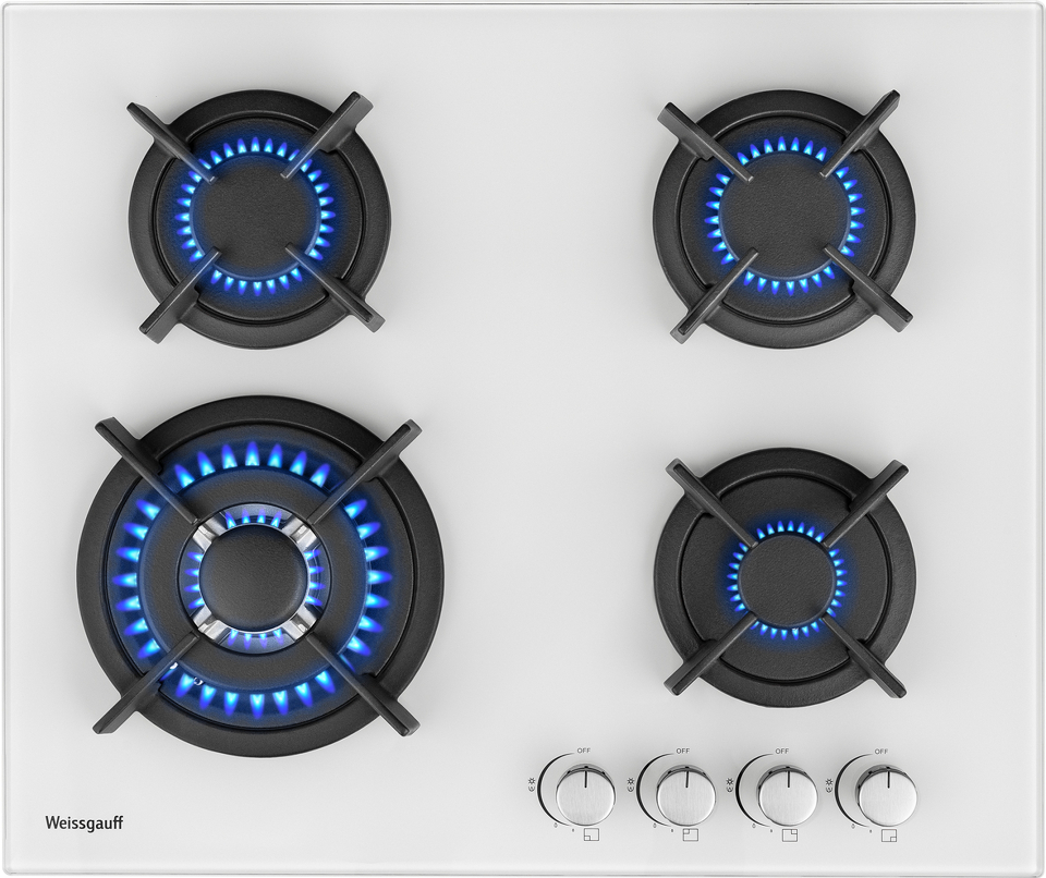 Фото Газовая варочная панель Weissgauff HGG 640 WG Nano Glass