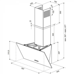 Превью картинка Наклонная вытяжка KRONA HELGA 600 white PB #7