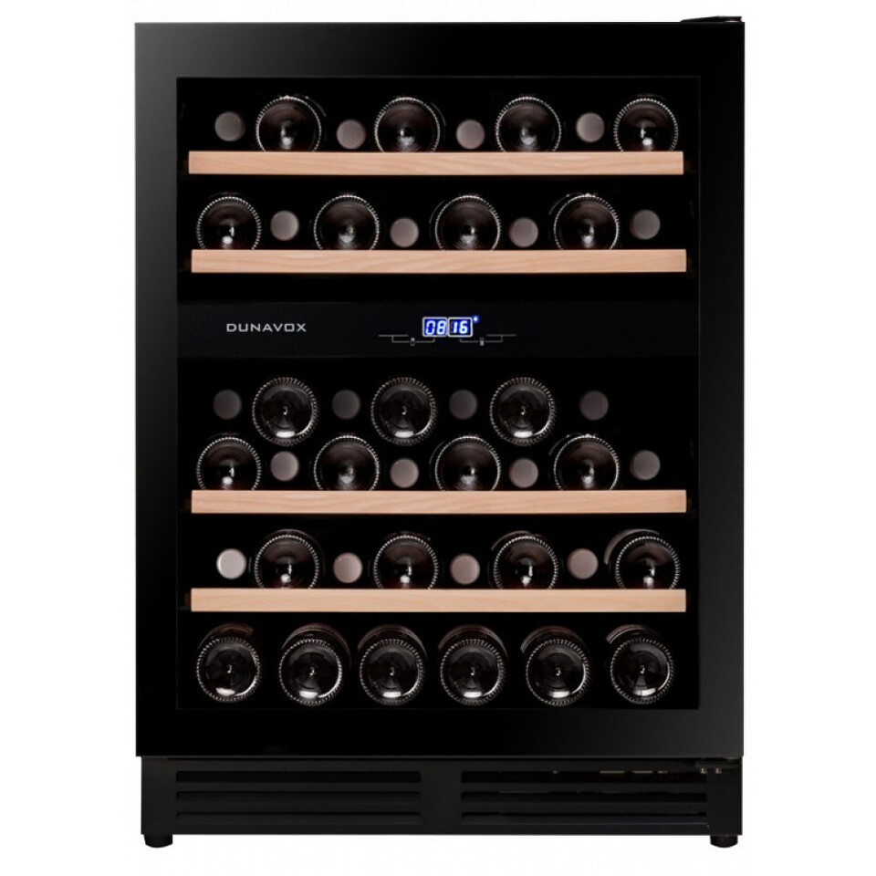 Фото Шкаф винный встраиваемый Винный холодильник (шкаф) компрессорный Dunavox DAU-45.125DB.TO
