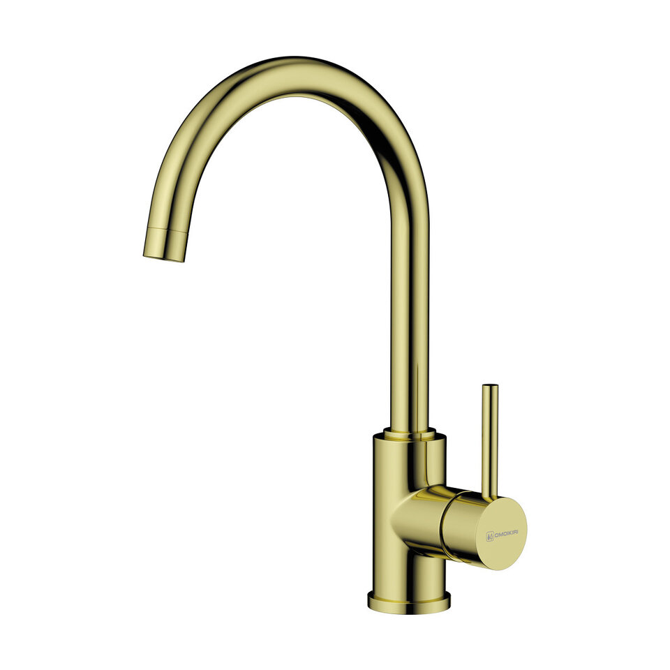 Фото Смеситель для кухни Omoikiri Shinagawa-LG латунь/светлое золото