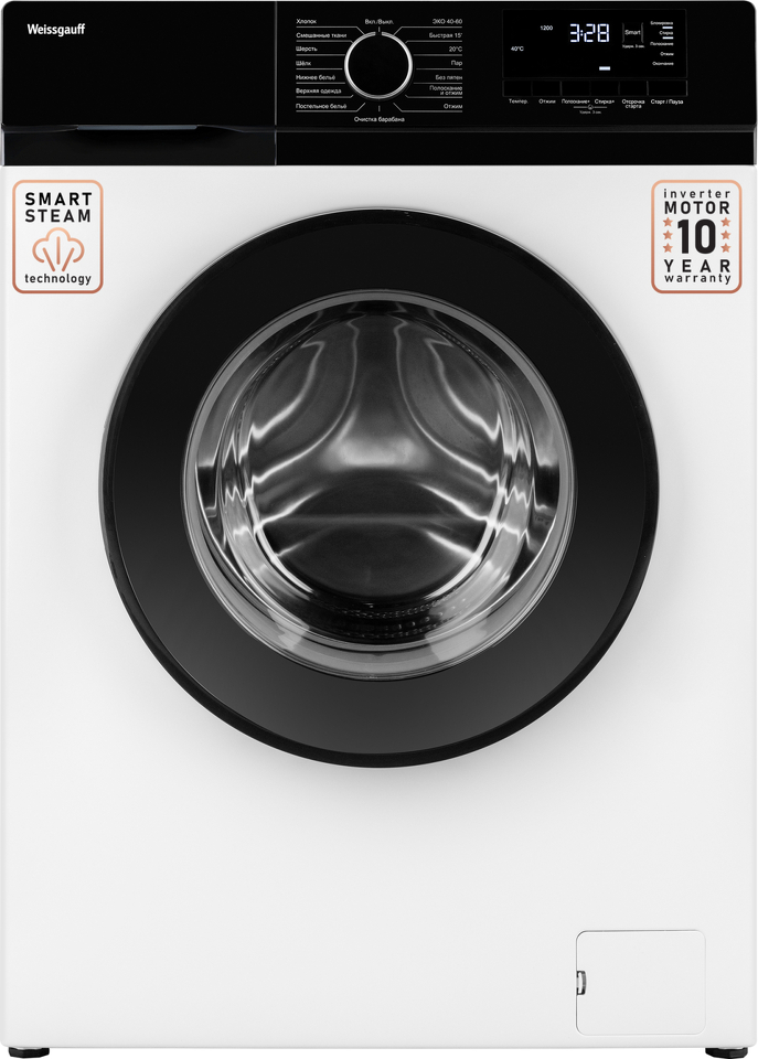 Фото Стиральная машина с фронтальной загрузкой Weissgauff WM 45127 DC Inverter Steam