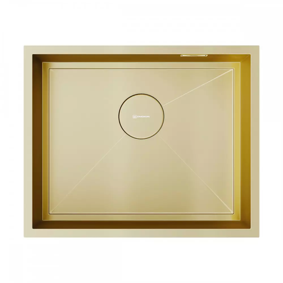 Фото Металлическая мойка Omoikiri Kasen 54-16-INT-LG нерж. сталь/светлое золото