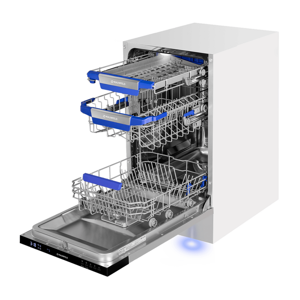 Фото Посудомоечная машина 45см встраиваемая Maunfeld MLP45230 Light Beam Wi-Fi
