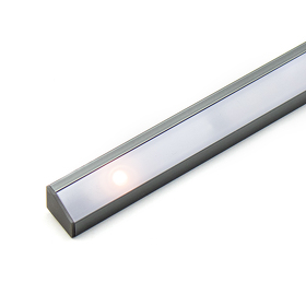 Картинка DLIGHT Светодиодный светильник COR с сенсорным выключателем СПРАВА, 9.6 W/м, дневной, антрацит