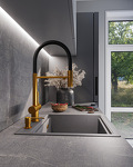Превью картинка Смеситель для кухни EMAR ЕС - 7024 PVD Golden #2