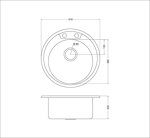 Превью картинка Металлическая мойка EMAR OL-R510 #6