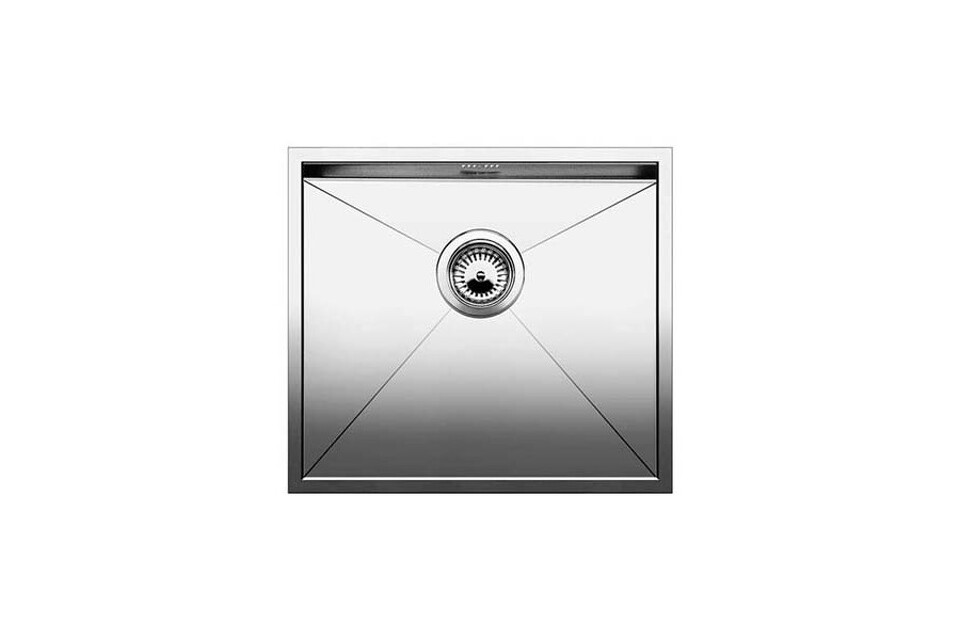 Фото Металлическая мойка Blanсo ZEROX 500-U нерж.сталь зеркальная полировка с отв. арм. InFino