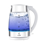 Превью картинка Чайник Lex LXK 3007-2,чайник стеклянный (белый) #1