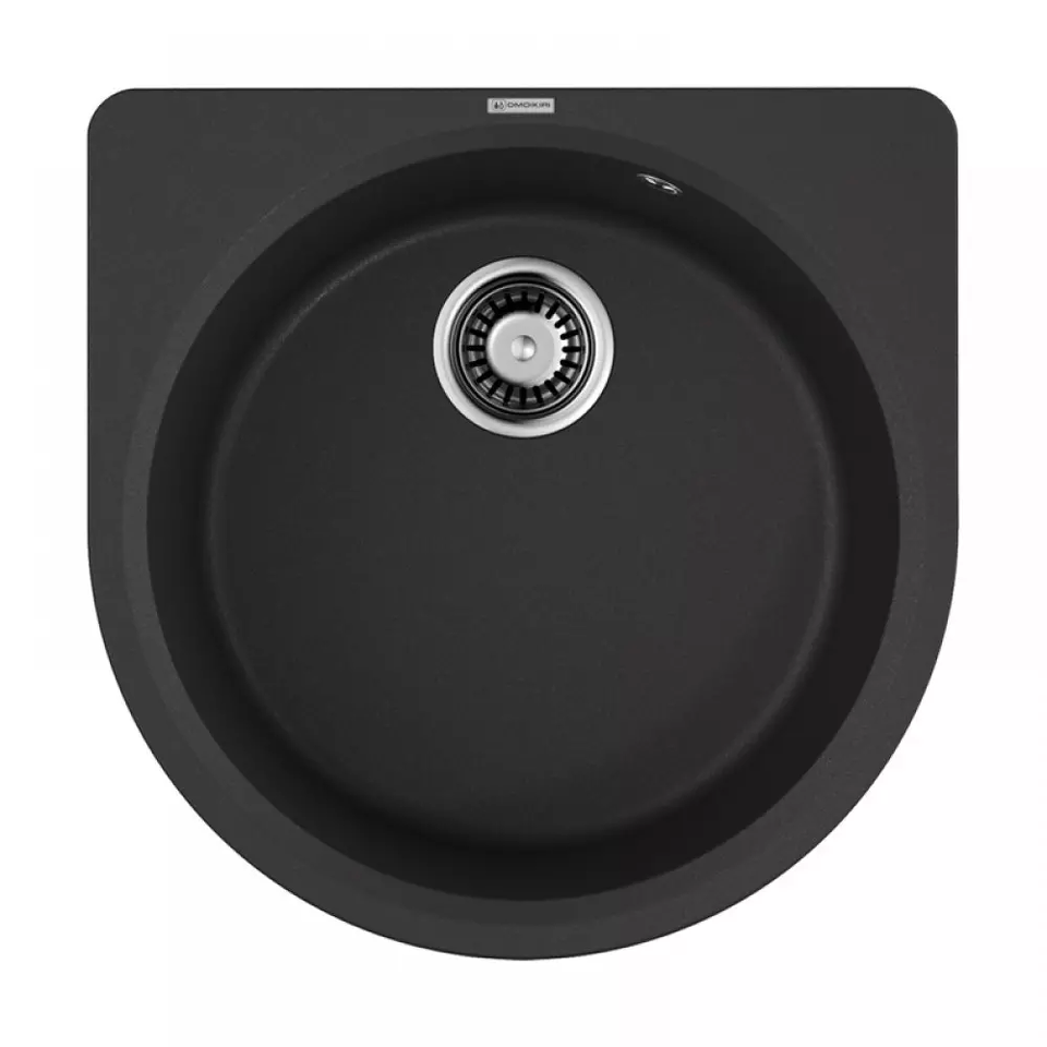 Фото Гранитная мойка Omoikiri Akegata 51-BL Artgranit/черный