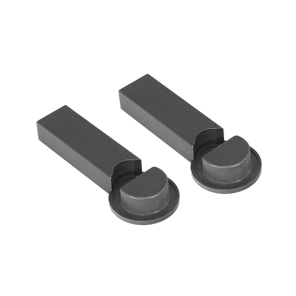 Фото Duslar Комплект держателей для круглой штанги RAIN, антрацит