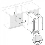 Превью картинка Шкаф винный встраиваемый Винный холодильник (шкаф) компрессорный Dunavox DAU-17.57DSS #3