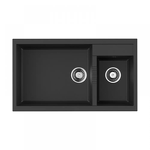 Превью картинка Гранитная мойка Omoikiri Tedori 86-2-LB-BL Tetogranit/черный #1