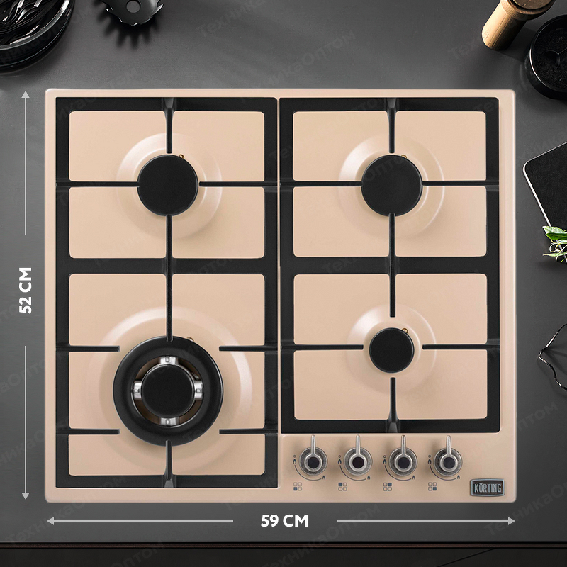 Преимущества Газовая варочная панель Körting HG 665 CTSK